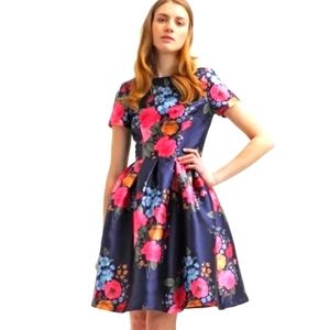 ModCloth Chi Chi London Floral Party Dress size 8 (UK 12)